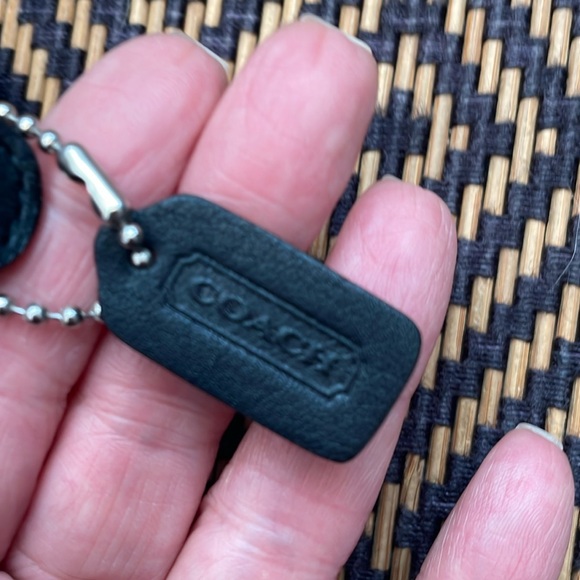 Vintage Coach SMALL COSMETIC POUCH 6987 black with nickel - Picture 5 of 8